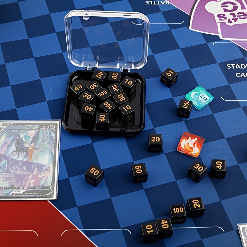 Gaming Accessories To Have - 10 adet sayaçlı jeton zarları, PTCG