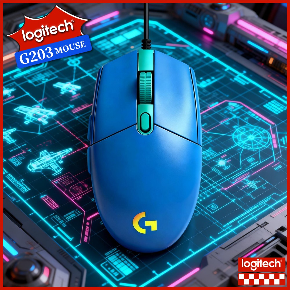 Logitech Mouse G203 - Logitech G203 Kablolu Oyun Mouse'u, Özelleştirilebilir