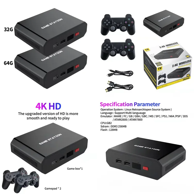 Gaming Set Accessories - M8plus HD Video Oyun Konsolu Kutusu