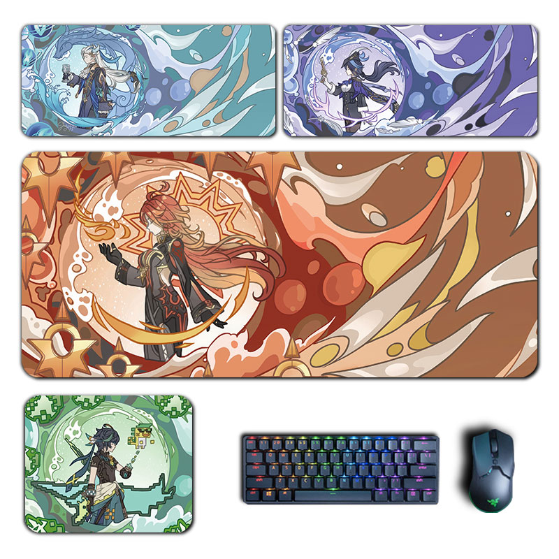 Gaming Accessories For Gaming Desk - Anime Genshin darbe Mouse Pad Hu