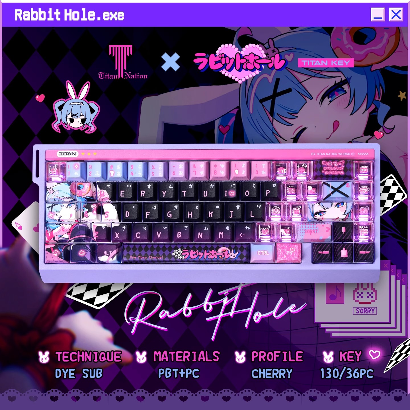 Anime Tavşan Deliği Temalı Öze - Gaming Set Accessories incelemesi ve fiyatı