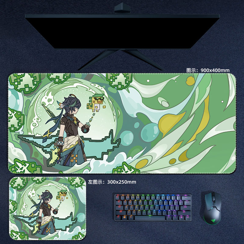 Anime Genshin darbe Mouse Pad  - Gaming Accessories For Gaming Desk incelemesi ve fiyatı